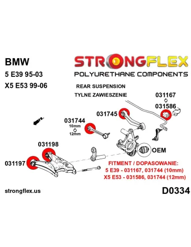 031586B: Rear anti roll bar bush