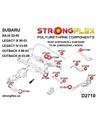 271542B: Rear diff rear mounting bush