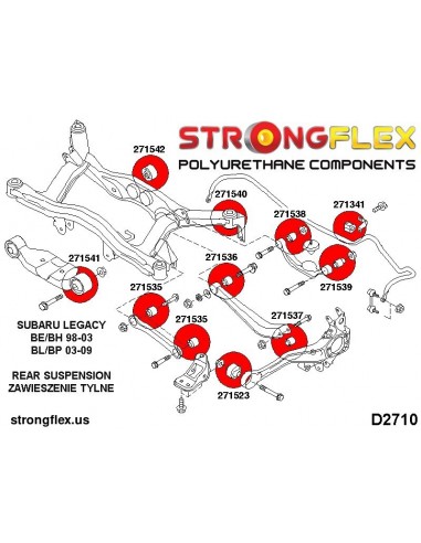 271523A: Rear trailing arm front bush SPORT