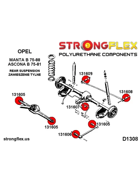 131607B: Rear anti roll bar bush