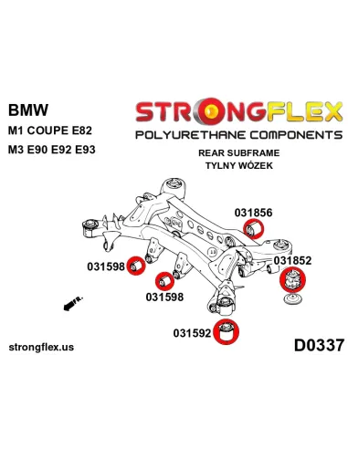 031592A: Rear subframe - front bush SPORT