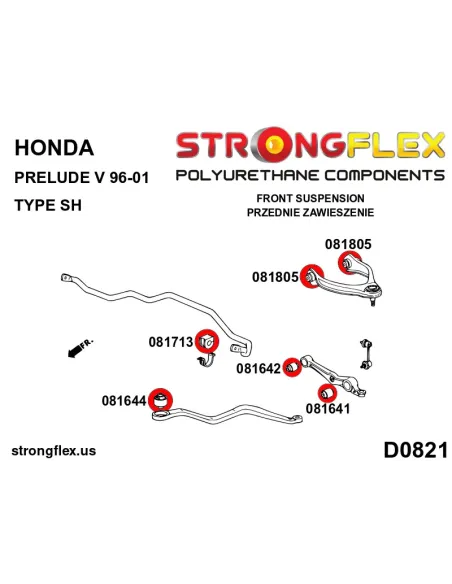 081642A: Front lower inner arm bush (SH models) SPORT