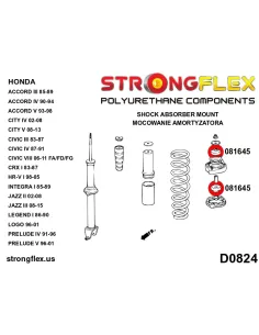 081645A: Rear shock absorber mount bush SPORT 2