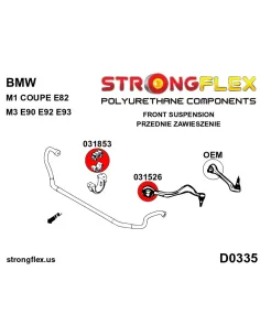 031526A: Front wishbone bush SPORT 2