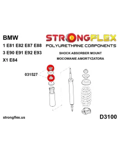 031527A: Rear shock absorber upper mounting bush SPORT 2