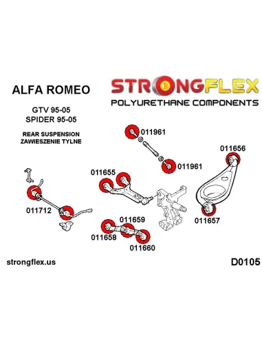 011659A: Swing arm shock mount bush SPORT