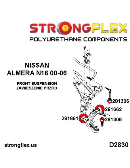 281662B: Front lower arm rear bush
