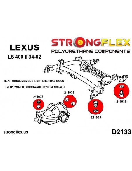 211937A: Rear differential – front bush SPORT