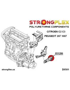 051286B: Engine mount rear lower inserts 2
