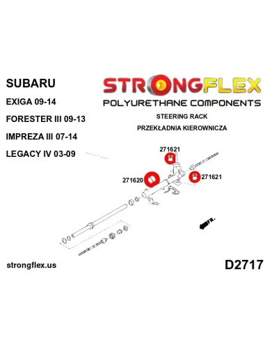 271620B: Steering rack mount bush