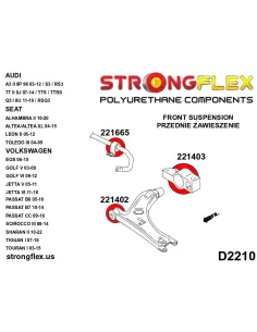 226167B: Front suspension bush kit 2