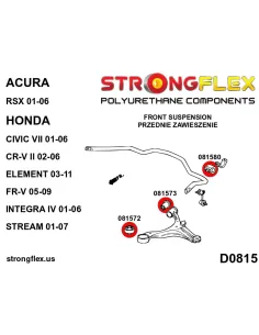 086169B: Front suspension bush kit 2