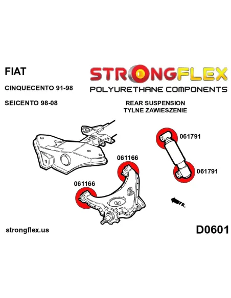 061166B: Rear trailing arm bush