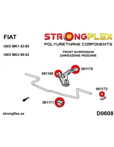 061169B: Front wishbone - front bush 2