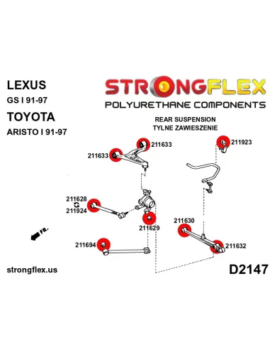 211633B: Rear upper wishbone bush
