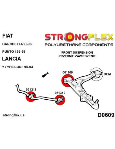 061169B: Front wishbone - front bush