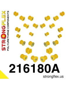 216180A: Front and rear suspension bush kit SPORT