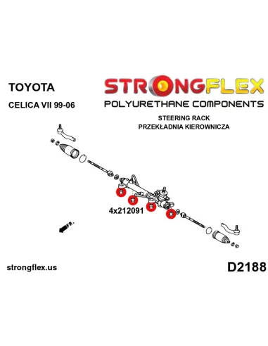 216181A: Full suspension bush kit SPORT