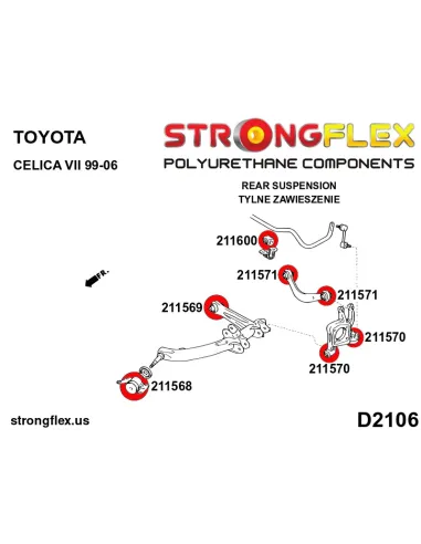 216181B: Full suspension bush kit