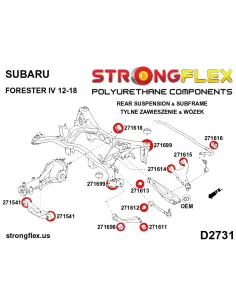 271699A: Rear subframe bush SPORT 2