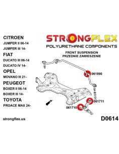 061710B: Front wishbone front bush 2