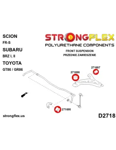 276192B: Front suspension bush kit 2