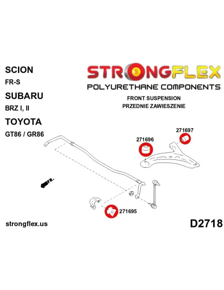 276194B: Full suspension bush kit