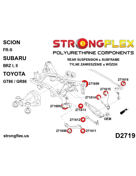 276194B: Full suspension bush kit