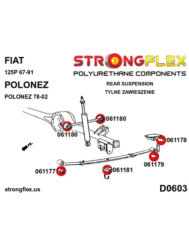 061180A: Rear rod to body bush SPORT