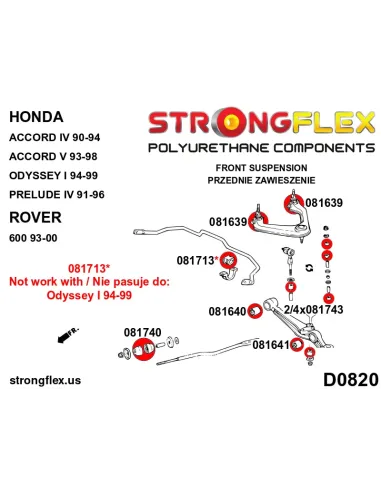 081740B: Front radius rod bush