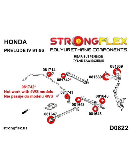 081741B: Rear anti roll bar link bush
