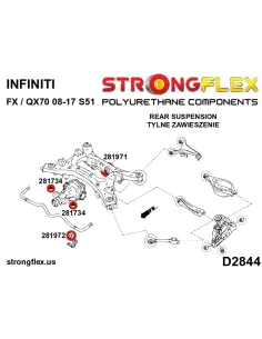 281734A: Rear diff mount - front bush SPORT 2