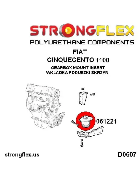 061221B: Gearbox mount inserts
