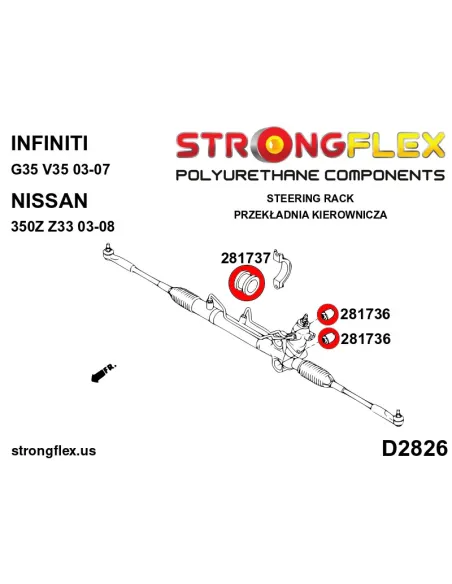 286199A: Full suspension bush kit SPORT