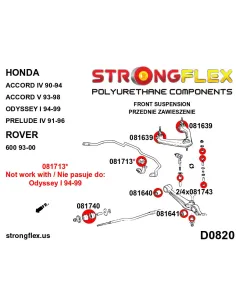 221965A: Steering rack mount bush SPORT 2