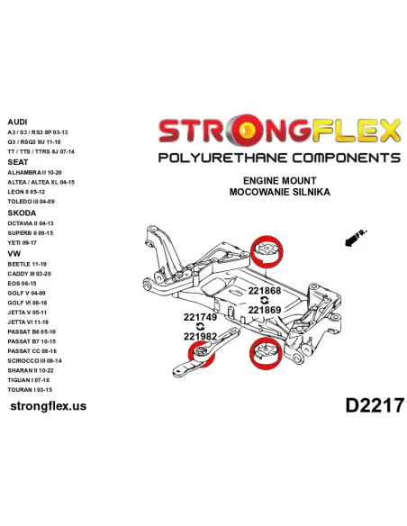 221749B: Gearbox mount bush 38,5mm