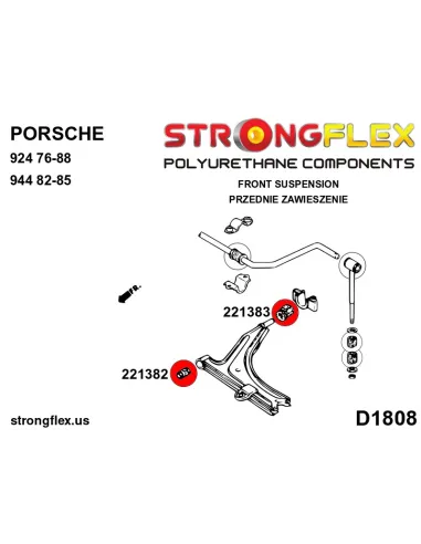 221382B: Front wishbone front bush