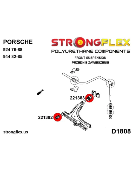 221382B: Front wishbone front bush