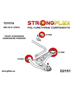 211686B: Front wishbone - rear bush 2