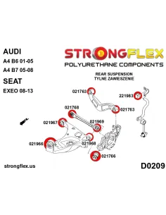 221965B: Steering rack mount bush