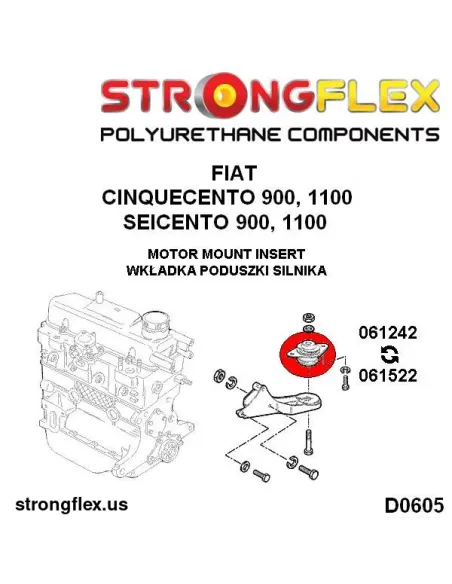 061242A: Engine mount inserts SPORT