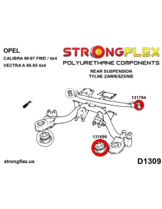 131784A: Rear carrier diff mount bush SPORT 2