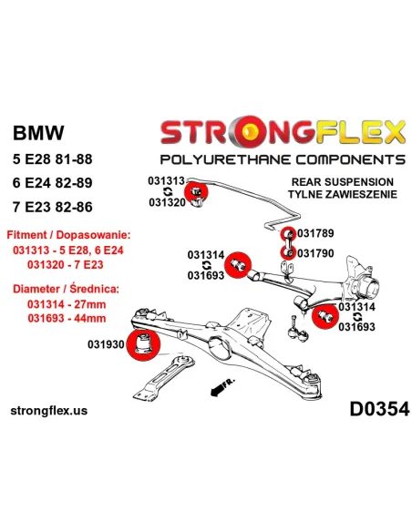 031790B: Rear anti roll bar link to arm bush