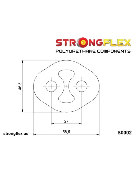000002B: Exhaust mount hanger 27mm