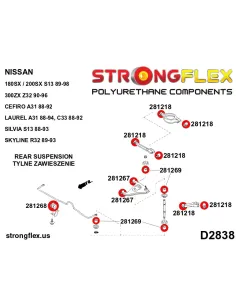 286216A: Full suspension bush kit R32 AWD SPORT 2