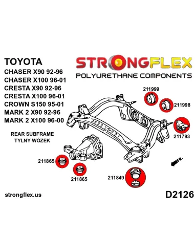 211793B: Rear subframe - rear bush