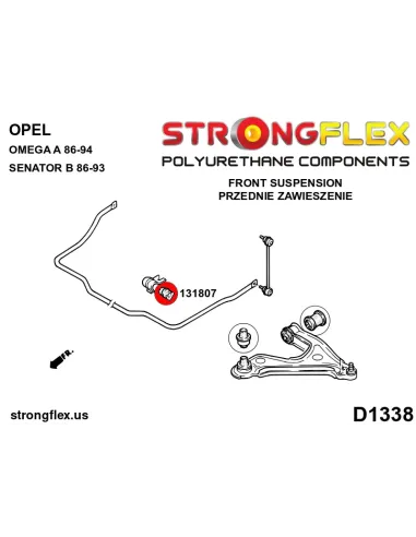 131807A: Front anti roll bar bush SPORT