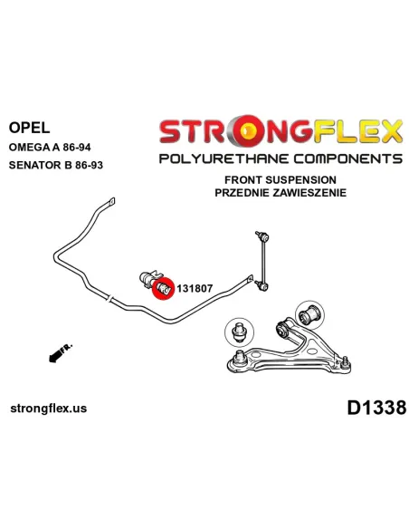 131807B: Front anti roll bar bush