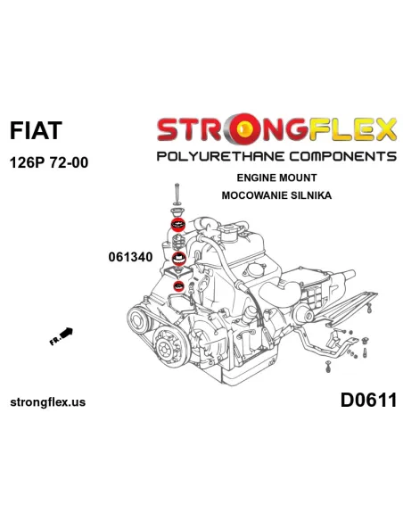 061340A: Engine mount inserts SPORT