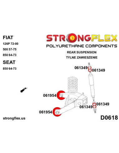 061349A: Shock absorber mounting SPORT